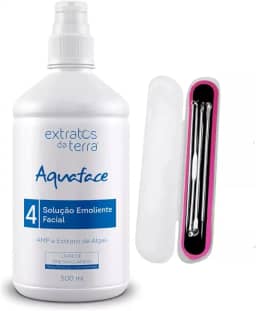 Solução Emoliente Facial Aquaface 500ml - Extratos da Terra - Para Limpeza Profunda e Extração de Comedões + Extrator de Cravos