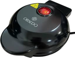 Mini Máquina De Waffles Grill Panqueca Elétrica Cor Preto 127v