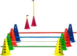 10 Cones Com 5 Barreiras Agilidade Funcional