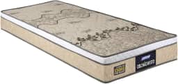 Colchão Solteiro Espuma D33 Fort 88x188x21cm Bege/Branco - Suporta até 150kg por Pessoa