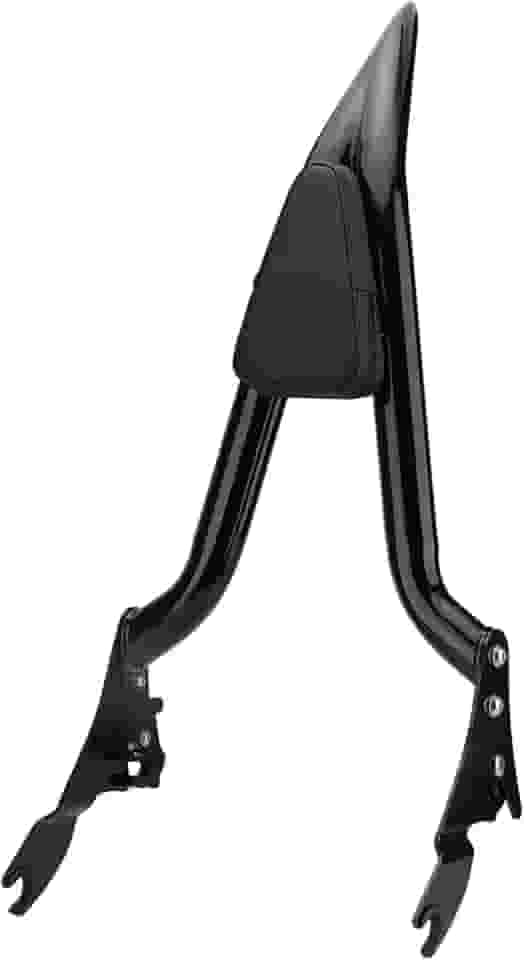 VG MOTO Encosto de motocicleta de 61 cm Sissy Bar destacável montado no passageiro almofada traseira compatível com modelos Harley Touring 2009-2023 Road King Street Glide Electra Glide Road Glide