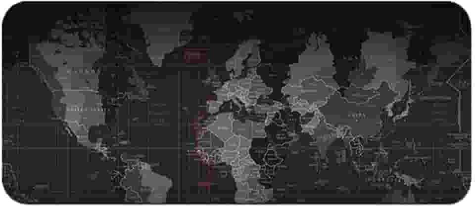 80 x 30cm Tapete De Mouse Grande Antiderrapante De Mapa Do Mundo Espesso 90x40cm (30 * 80CM)