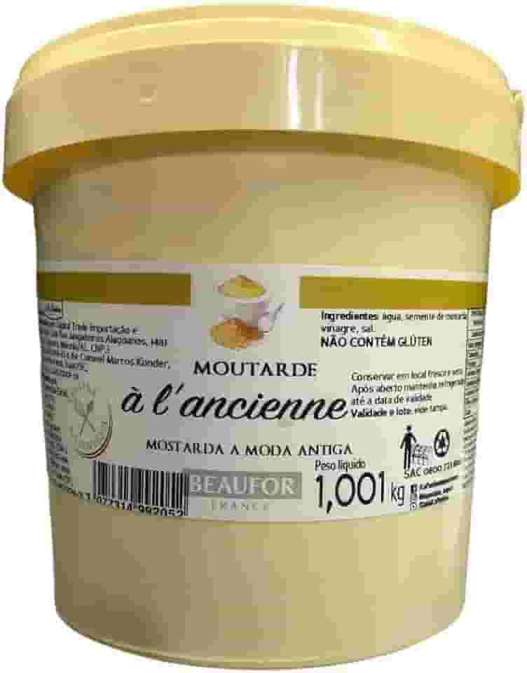 Mostarda Francesa Beaufor Ancienne Balde 1,001kg
