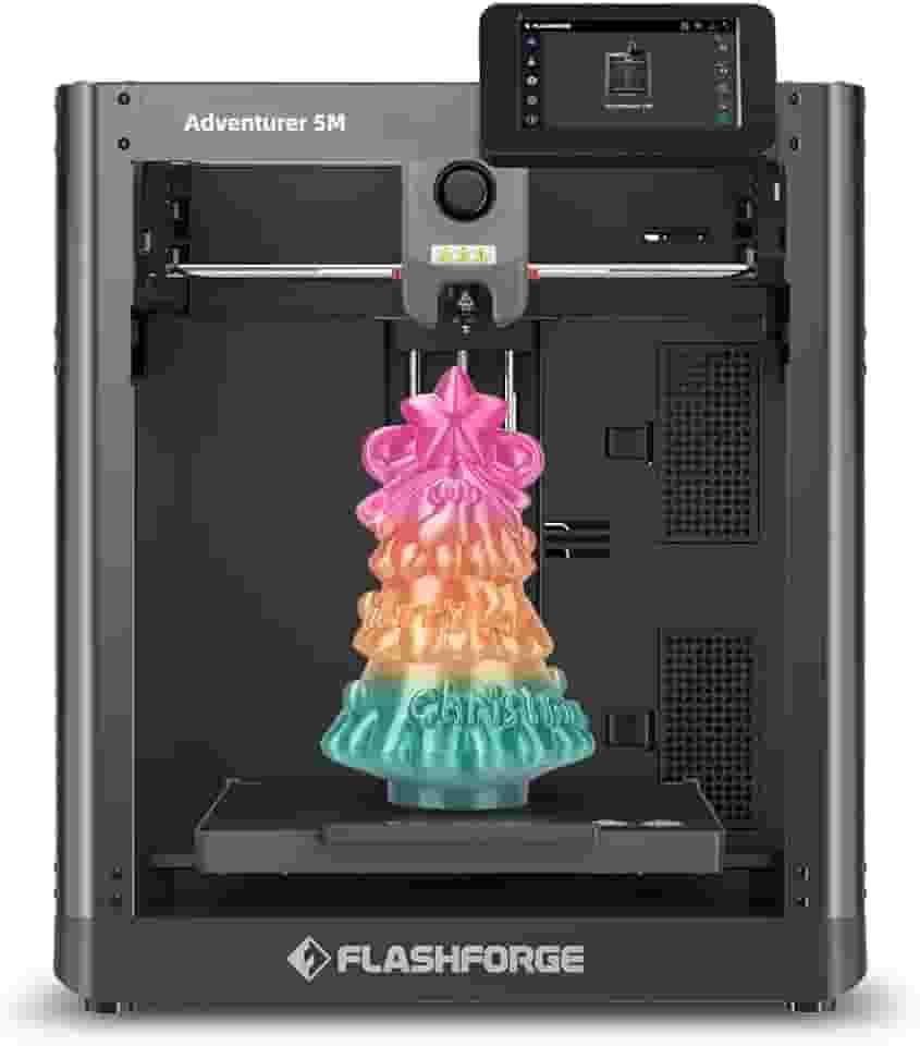 FLASHFORGE Impressora 3D Adventurer 5M, Alta Velocidade De 600 Mm/S, Nivelamento Totalmente Automático De 1 Clique, Extrusora Direta Atualizada, Bico De 280 °C De Rápida Remoção, Placa De Revestimen