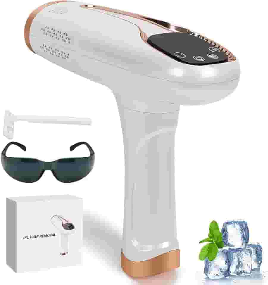 9 Velocidades Ajustáveis, Ice Spot Epilator IPL com Modo HR/SC/RA, Depilação Removedor de Pelos Indolor Nas Axilas, Costas, Pernas, Braços, Rosto, Linha de Biquíni