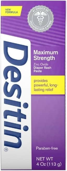 Desitin Pomada Roxa 113g - Creme de Proteção para Pele - Proporciona Proteção e Alívio Temporário para Irritações da Pele