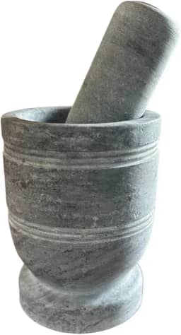 Pilão De Pedra Sabão Resistente Grande