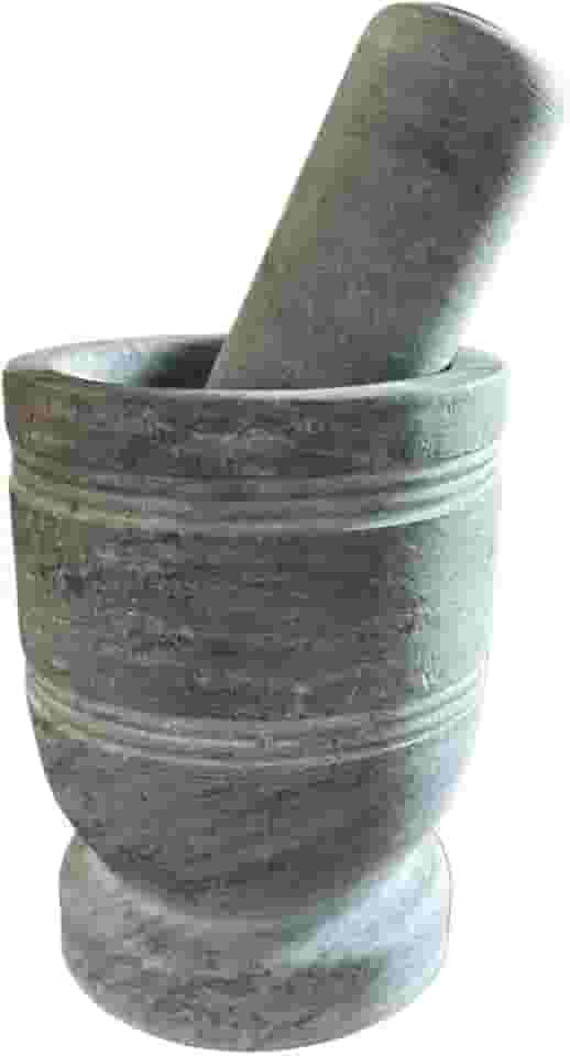 Pilão De Pedra Sabão Resistente Grande