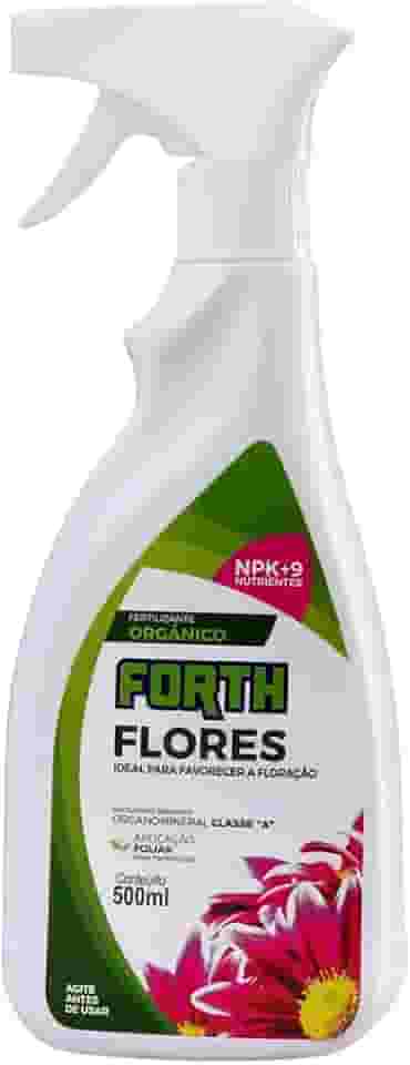 Fertilizante Forth Flores Líquido, Pronto Uso, Floração, Fertilizante, NPK (Nitrogênio, Fósforo, Potássio), 9 Micronutrientes, Nutrição Completa, 500 ml