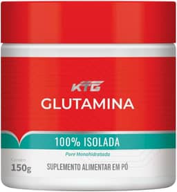 Katiguá, Glutamina 100% isolada, 3000mg de Creatina Pura Monohidratada, Sem Sabor, 150 Gramas