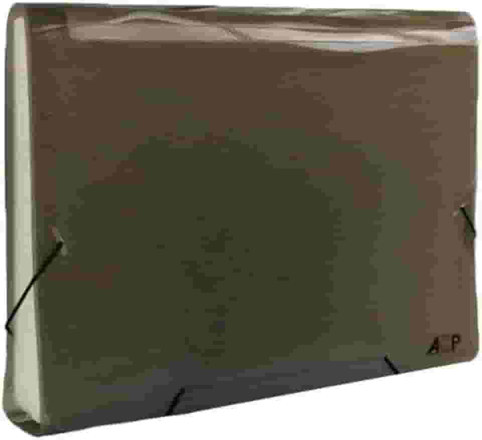 ACP 1027FM, Pasta Sanfonada Plástica, A4, 12 Divisões, Fume