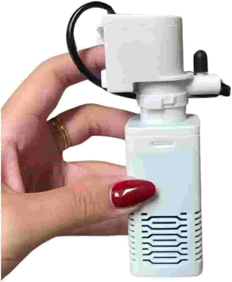 Filtro Interno Submerso para Aquário com Bomba de Ar, Aquário e Oxigenador 400L/H - Filtragem e Aeração Profissional para Tanques até 40L