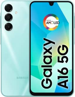 Celular Samsung Galaxy A16 5G, 128GB + 4GB RAM, Câmera de até 50MP, Tela 6.7', NFC, IP54, Bateria 5000 mAh - Verde Claro