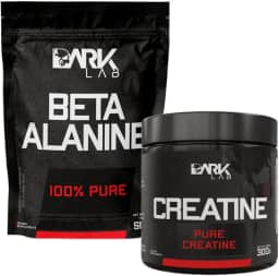Kit Creatina Monohidratada Pura 300g + Beta Alanina Pura 500g, Dark Lab, 100% Pura