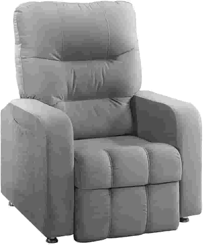 Poltrona do Papai Reclinável Maldivas Suede Cinza - Speciale Home