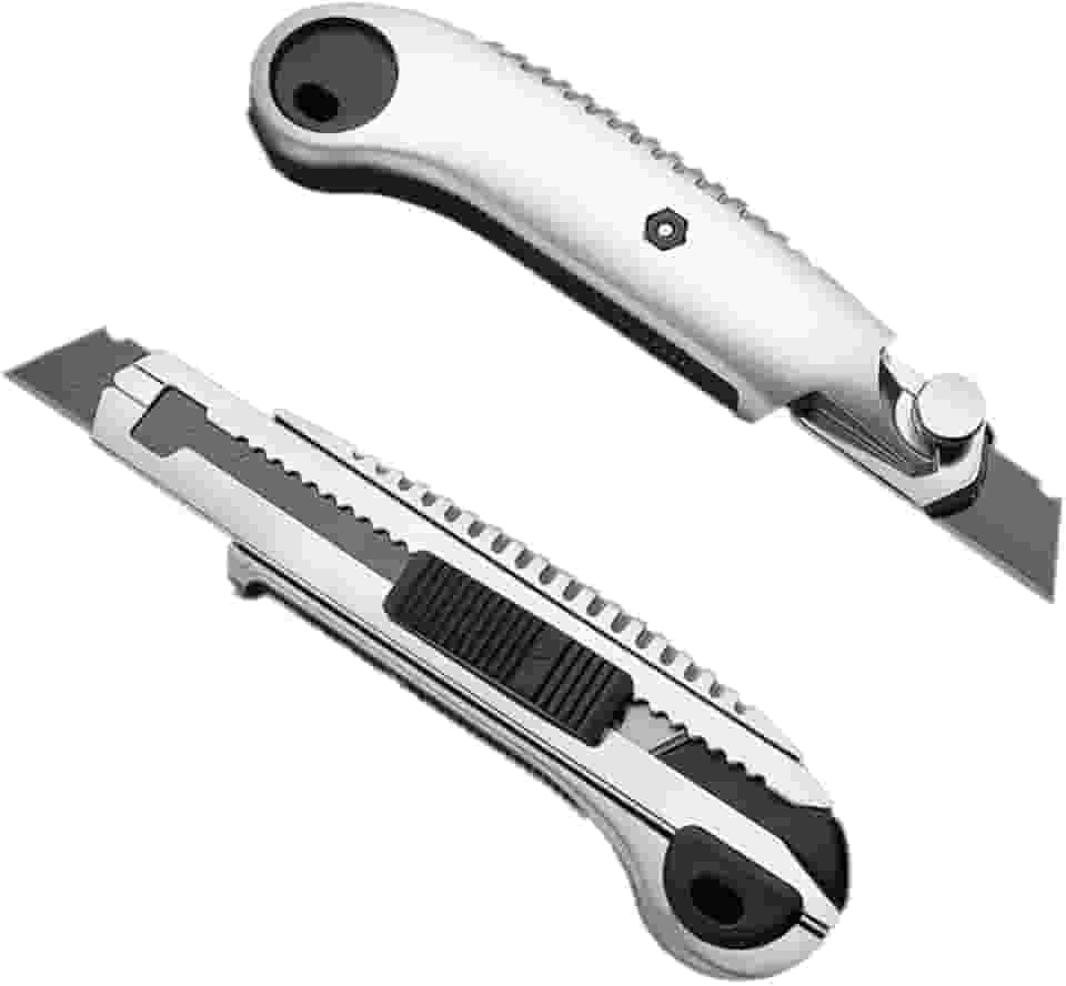 Estilete De Metal Profissional 18 mm + 5 Lâminas Extras (1)