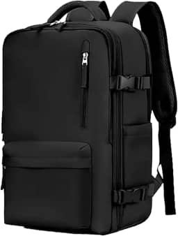 Mochila de Viagem Expansivel Masculina Feminina Mochila Para Notebook Executiva Impermeável Reforçada Cabo USB Mochilas Trabalho Escola Viagens Casual Grande Mala de Mão