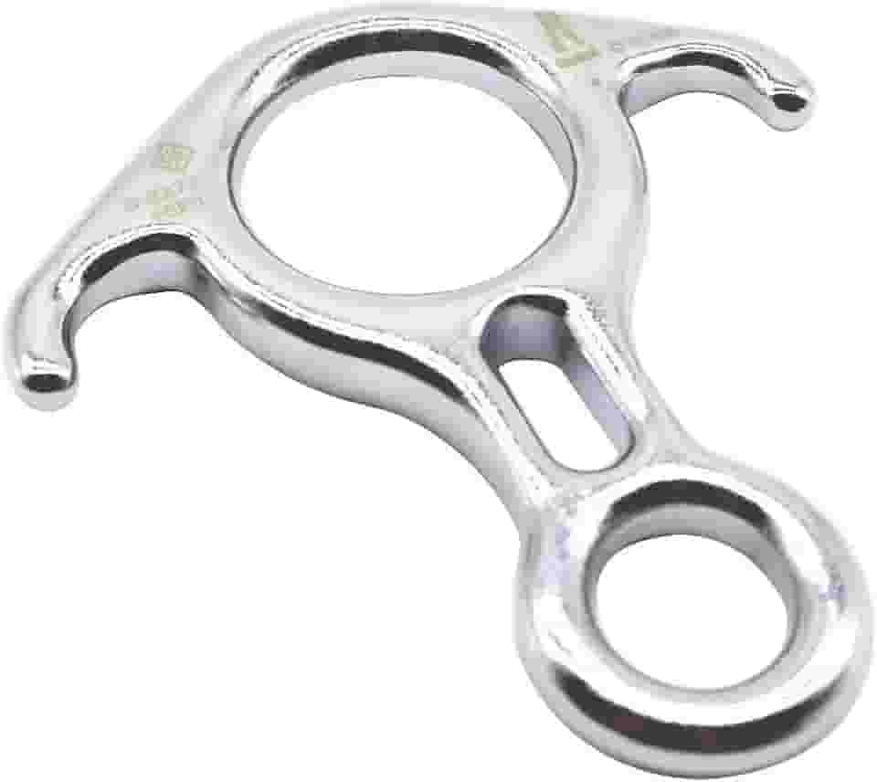 Freio oito aço Compact resgate 40KN USClimb Cromado UIAA