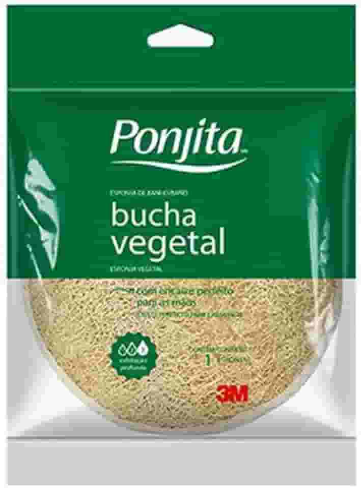 Ponjita Vegetal - Esponja para Banho Amarela de Fibra Natural
