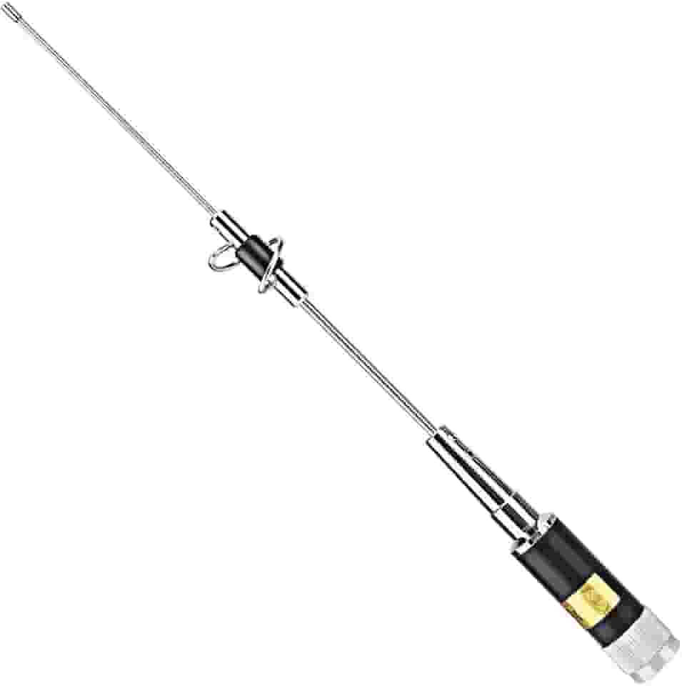 Antena de rádio móvel, haste retrátil amadora telescópica de banda dupla, antena de rádio portátil de alto ganho para sinalização de recepção