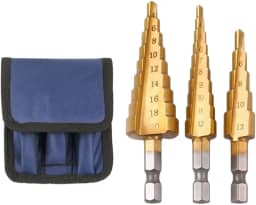 TNT Kit 3 Brocas Escalonadas HSS 3-20mm revestida em Titanium