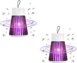 Kit 2 Luminárias Armadilha Mata Mosquito Elétrica, Repelente para Pernilongo Insetos, 12,5 cm, com Alça