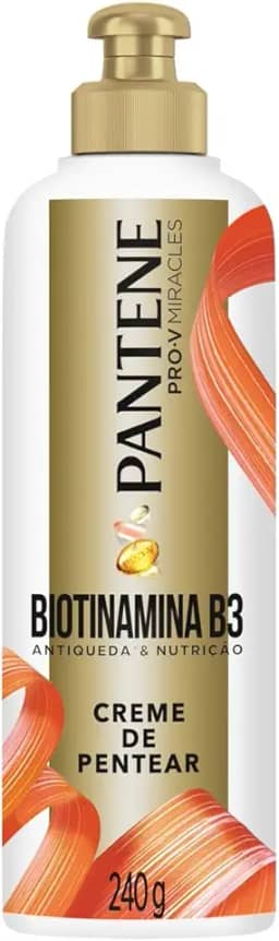 Pantene PRO-V Miracles Creme de Pentear Antiqueda & Nutrição Biotinamina B3 para cabelos com queda 240g