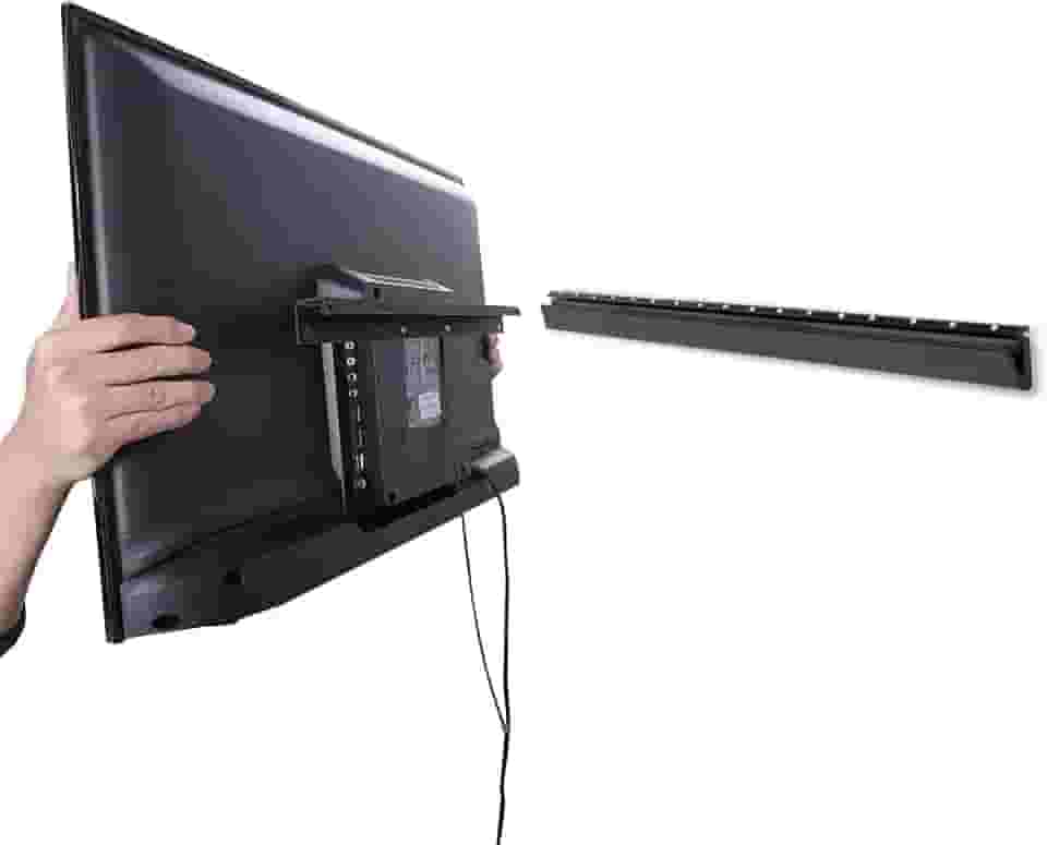 Suporte de parede para TV Studless, suporte de TV de drywall resistente para TVs de tela plana de 32 a 75 polegadas, sem parafusos, sem perfuração, sem âncoras, fácil instalação com todas as ferragens