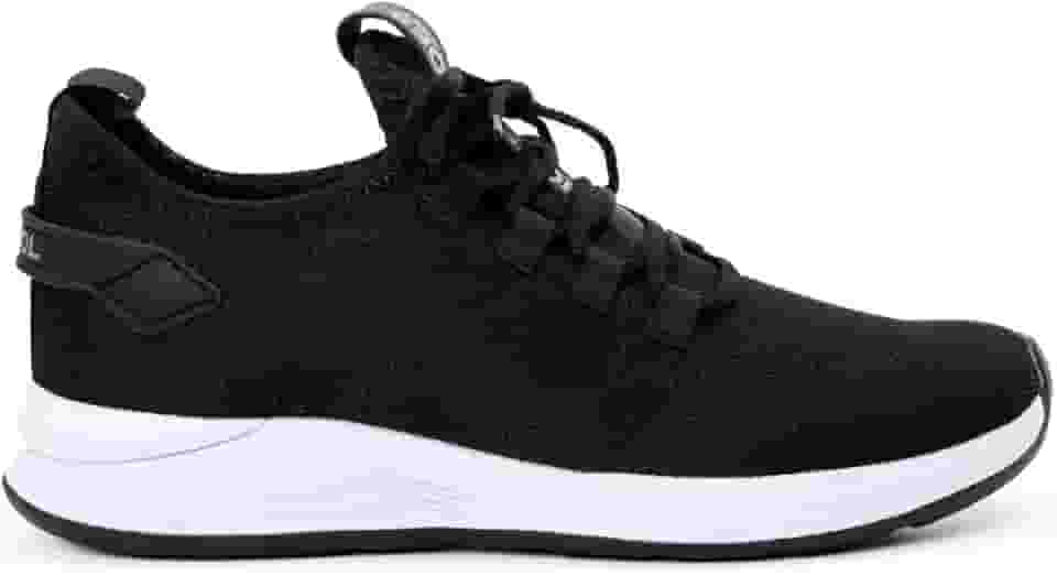 Tênis Preto Feminino Masculino Unissex Calce Fácil Corrida Academia Caminhada Passeio