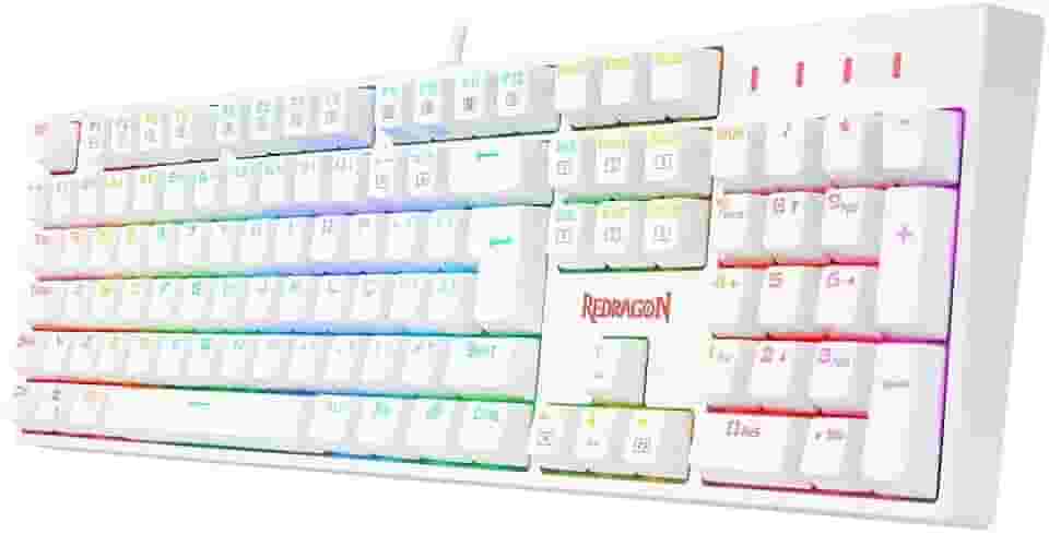 Teclado Redragon SURARA Pro RGB Branco (Switch Óptico Azul) K582W-RGB-PRO (PT-BLUE)