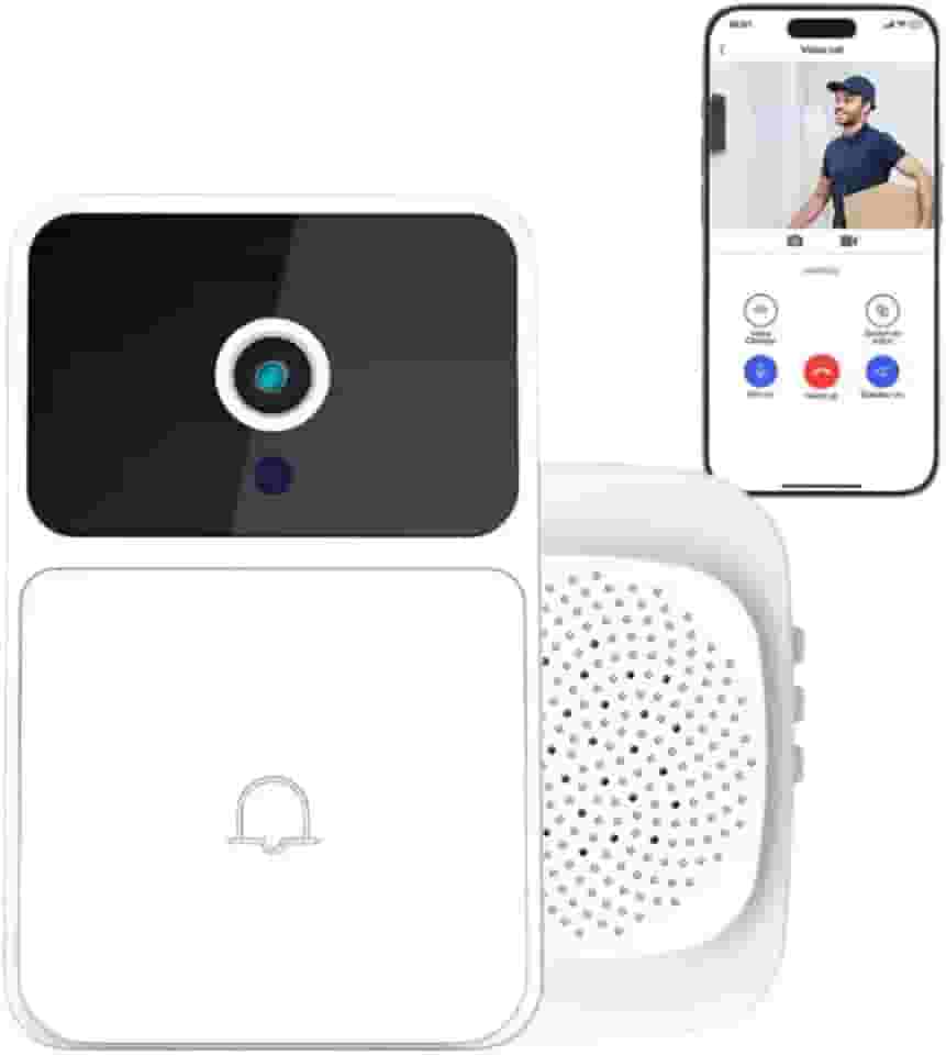 Campainha Inteligente Sem Fio com Wifi Câmera e Áudio Acesso Remoto via App Mundo F&s