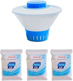 Clorador Flutuante Para Piscina Flutuador De Piscina Com 3 Pastilhas De Cloro