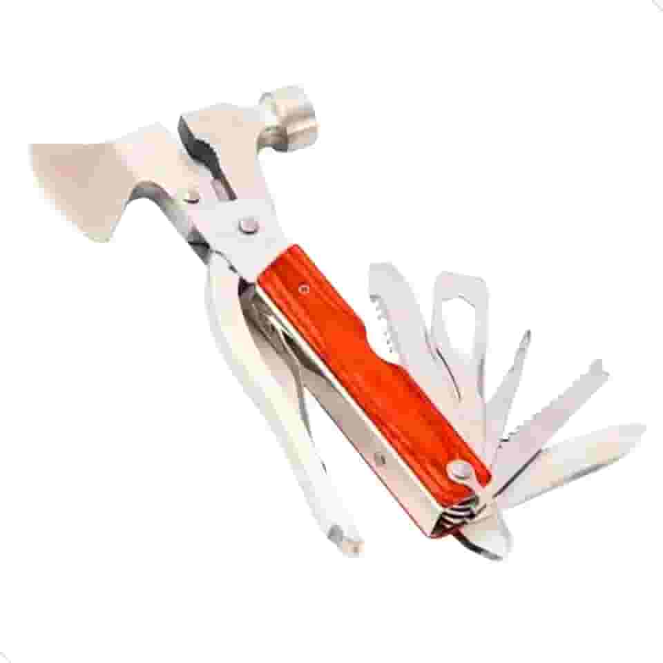 Martelo Tatico Multifuncional Alicate Pesca Caça Camping Acampamento Multi Função 9 em 1 Mundo Compras