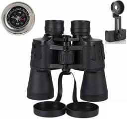 Binoculo C/Suporte 20x50 De Longo Alcance 10km Profissional (Preto)