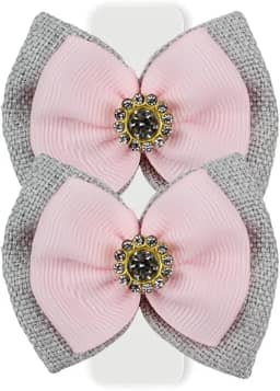 Laço Luxo Realeza Rosa, P 2un