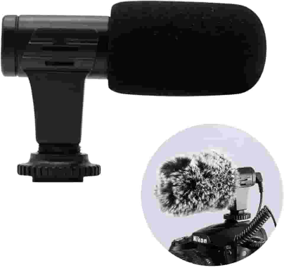 MAMEN - Microfone Shotgun Estereo Super cardioide HD cameras e celular Mamen Mic-06