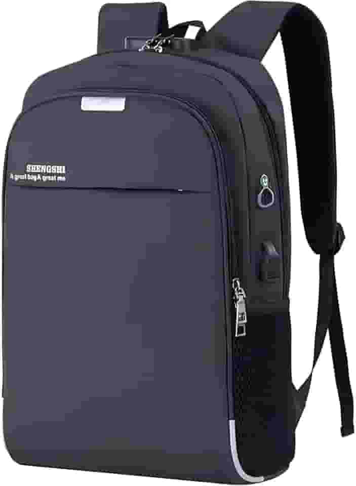 Mochila Executiva Unissex para Notebook até 15.6' - com Entrada USB e Passa-fio para fone – Ideal para Faculdade, Trabalho e Viagens – Antifurto, Resistente e Confortável