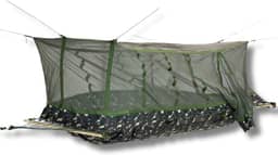 Rede de Selva Safo com Mosquiteiro e Bolsa Térmica – Militar Camping Tático Verde/Camuflado – Suporta 120kg (Verde Oliva)