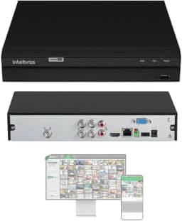 DVR GRAVADOR DIGITAL DE VIDEO 4 CANAIS MHDX 1304 INTELBRAS