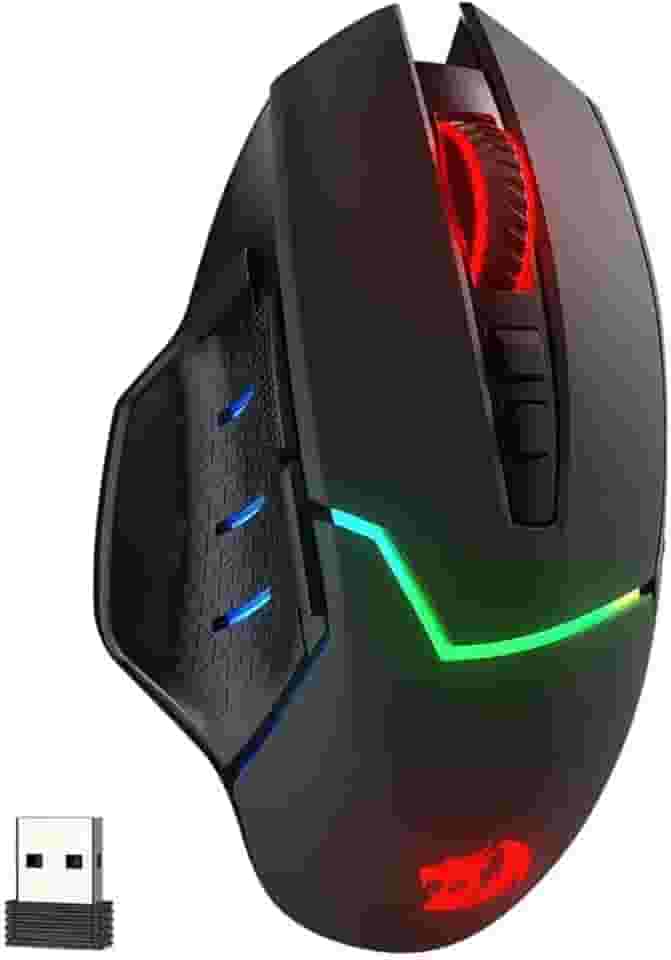 Mouse Gamer Redragon Mirage Pro, RGB, Wireless, 8 Botões Programáveis, 8000DPI, Preto - M690-PRO