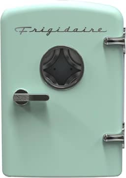 Frigidaire Mini refrigerador de geladeira pessoal, capacidade de 3,5 L para seis latas, incluindo plugue para saída de casa e carregador DC, 25 cm D x 18 cm L x 26 cm A