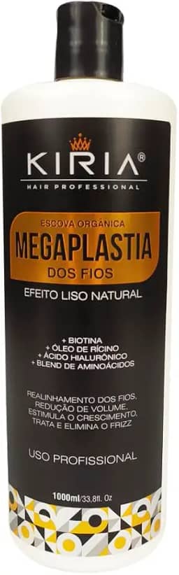 Escova Organica Megaplastia Kiria Profissional Zero Formol L