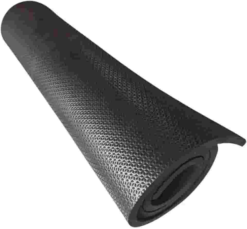 Tapete Colchonete (Yoga, Pilates, Fitness, Ginástica) 1m x 50cm x 10mm (Preto)
