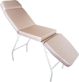 Maca 3 Posições Reclinável Estética Massagem Tattoo Resistente For-ty Store (Rosê Facto estrutura Branca)