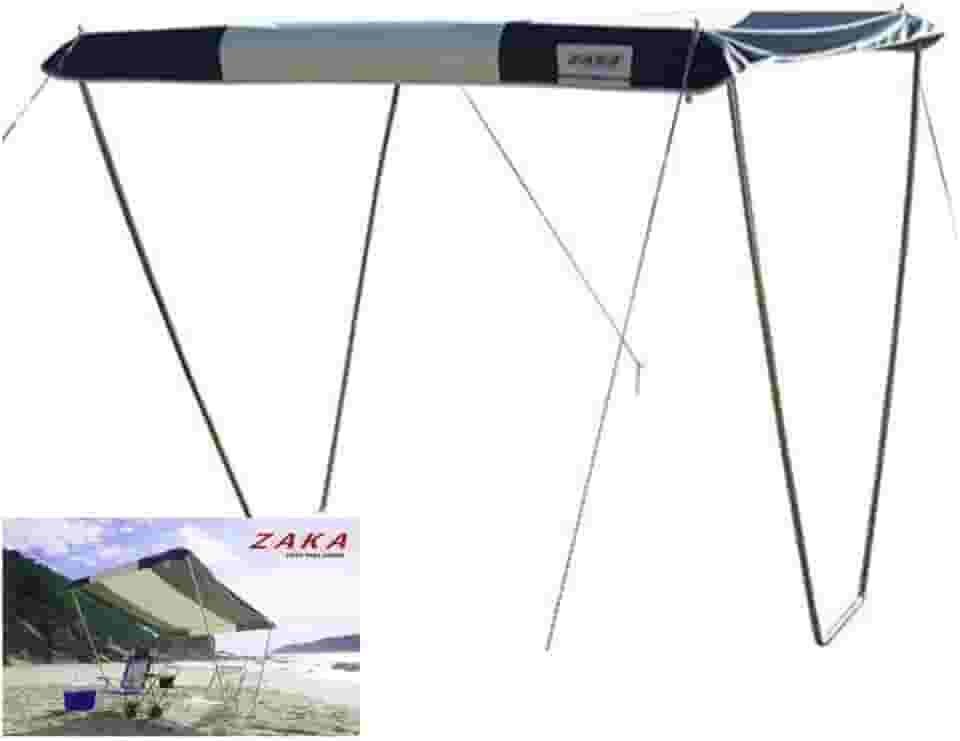 Zaka - Gazebo Tenda Alumínio Para Camping Acampamento Praia Riviera 2,3 x 2,3m