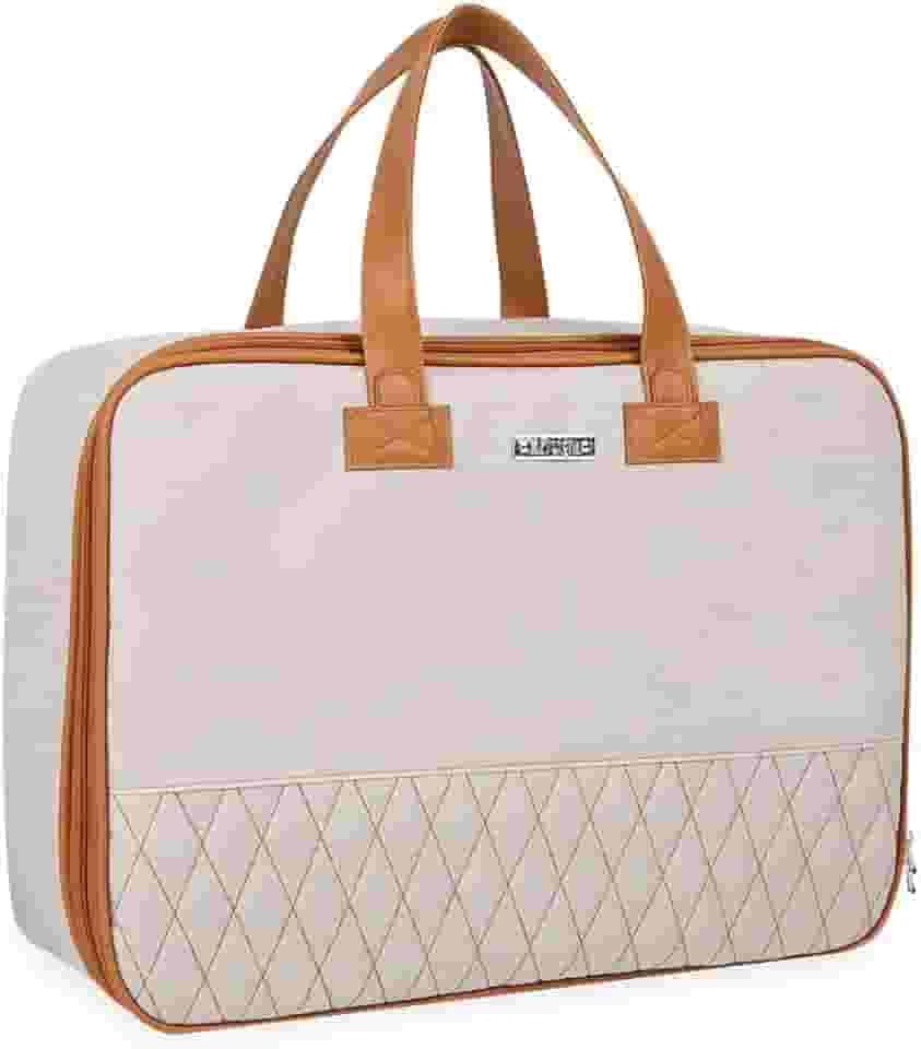 Bolsa Maternidade Mala Maternidade Linho Caramelo XG Grande Hug