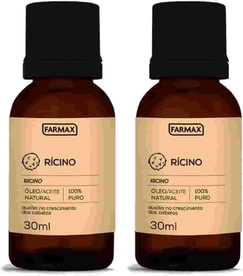 Farmax Óleo de Rícino 100% Puro 30ml - 2 unidades