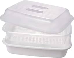 Esterilizador para Micro-ondas Retangular 3 Pçs Plasútil