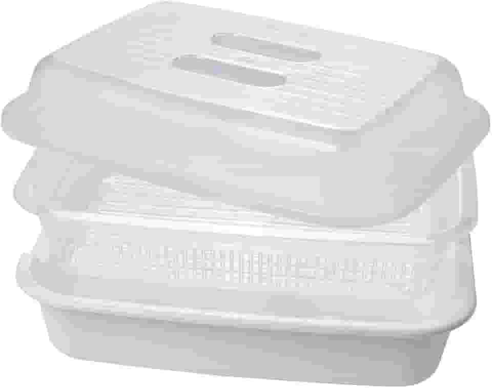 Esterilizador para Micro-ondas Retangular 3 Pçs Plasútil