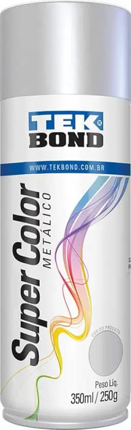 Tinta Aerossol Prata Metálica 350ml/250g